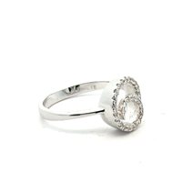 Anneau Comete Femme in Or blanc Diamante 0.19 Ct ANB682 - ANB682